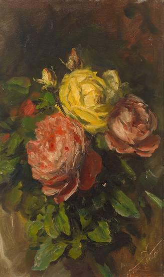 Anna Peters Rosenbluten oil painting picture
